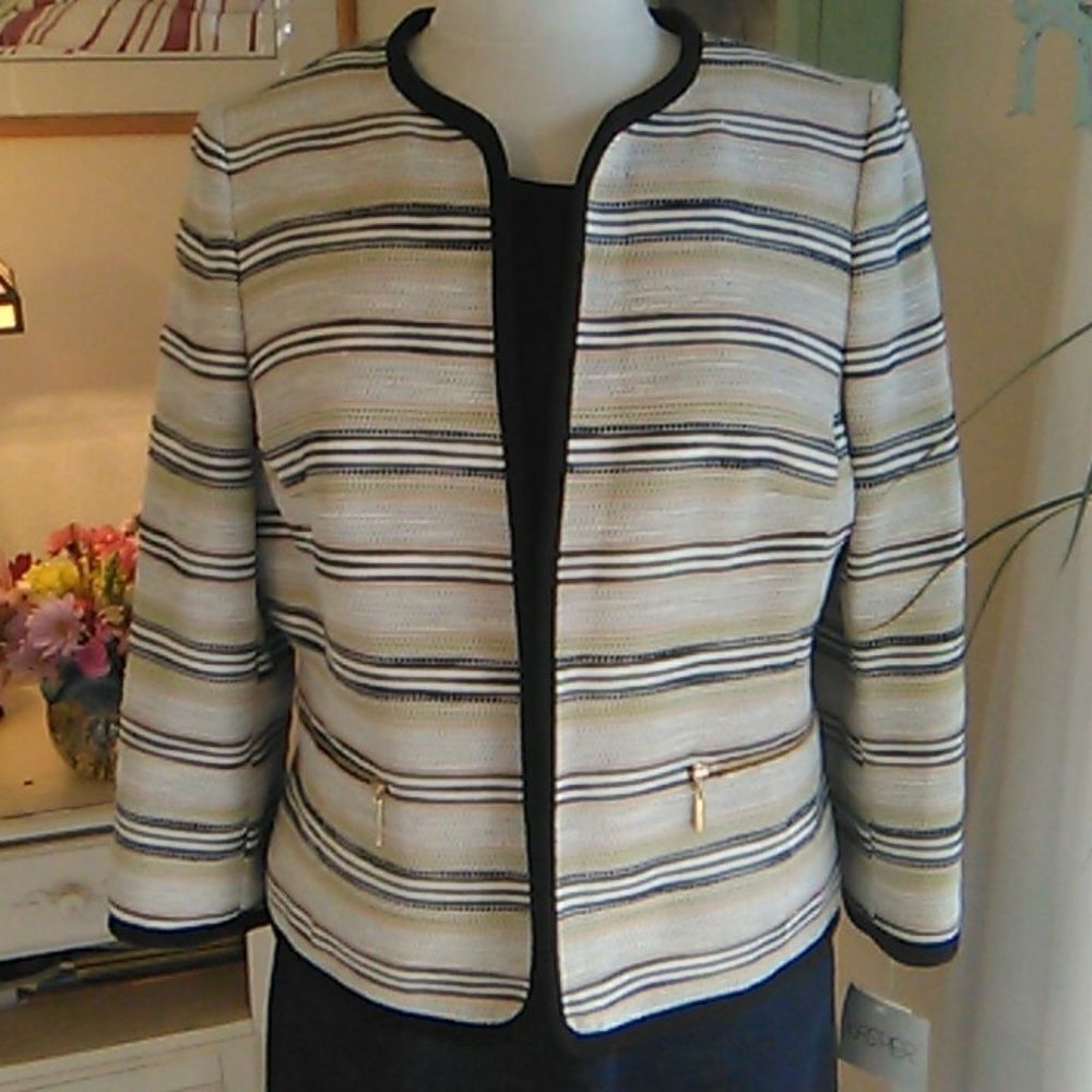 NWT Kasper Striped Jacket